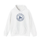 Hooded Sweatshirt Heavy Blend The Circle Brannen Homes Blue Logo