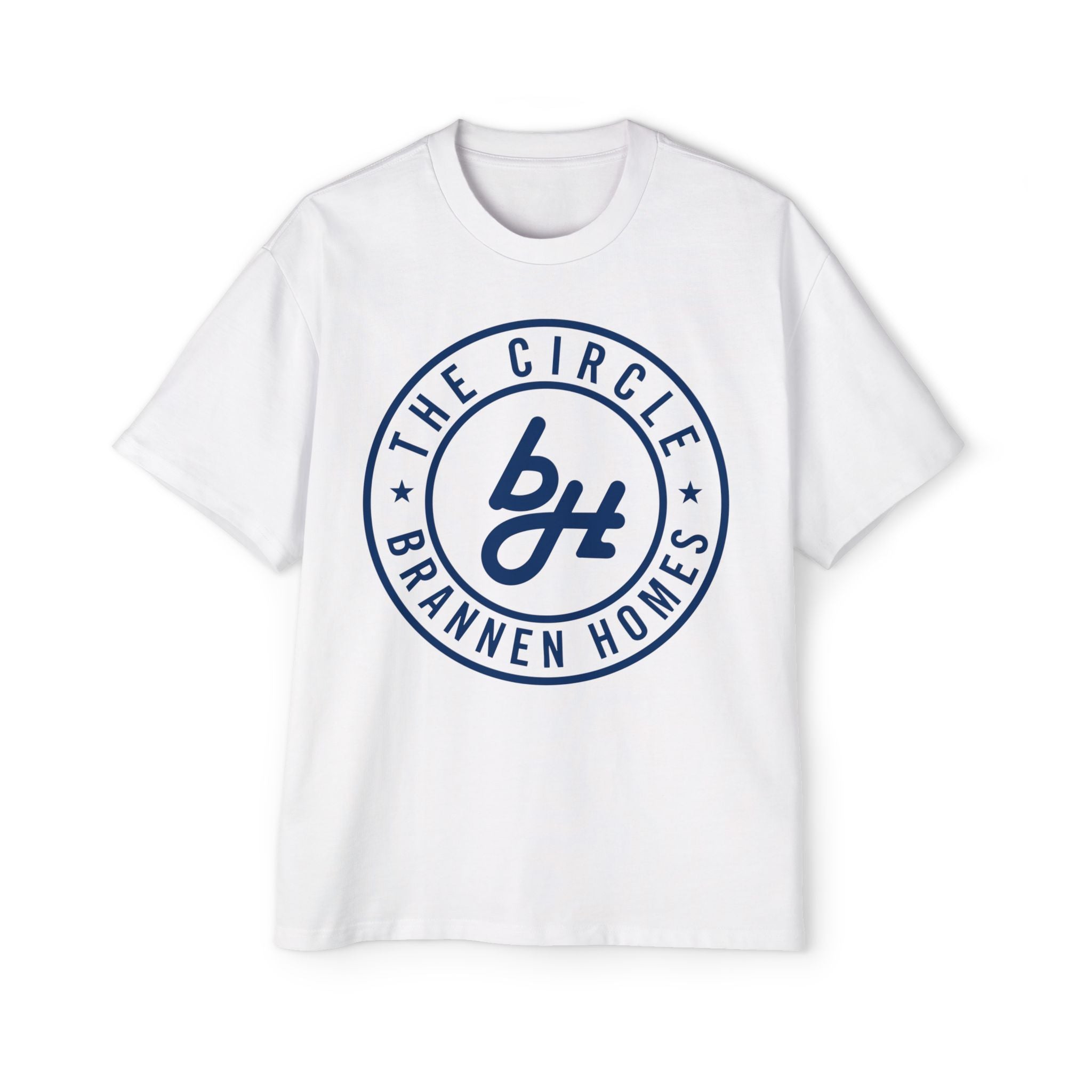 Heavy Tee The Circle Brannen Homes Blue Logo
