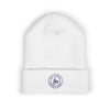 Classic Cuffed Beanie with Embroidered Blue The Circle Brannen Homes Logo Design