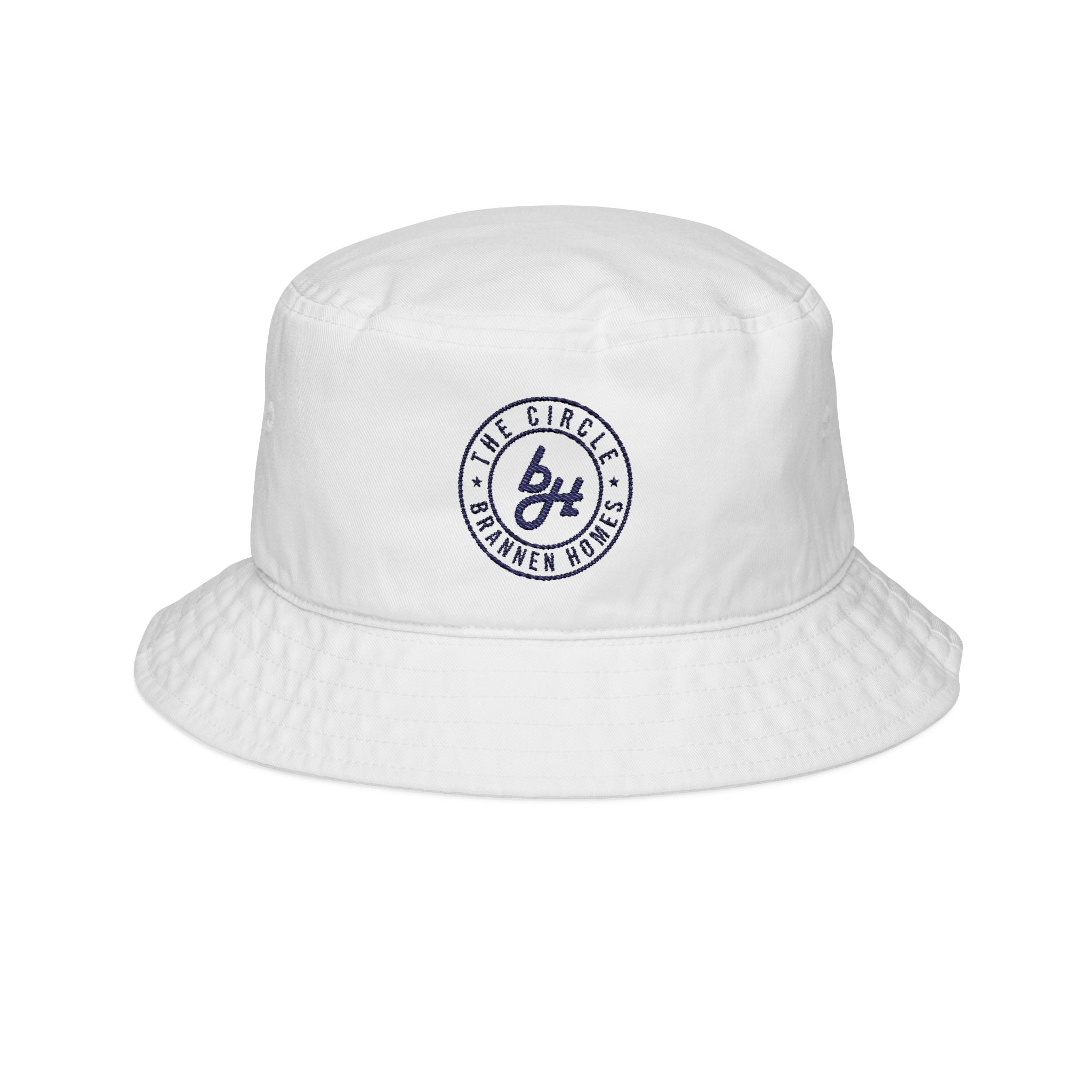 Bucket Hat The Circle Brannen Homes Blue Logo Embroidery