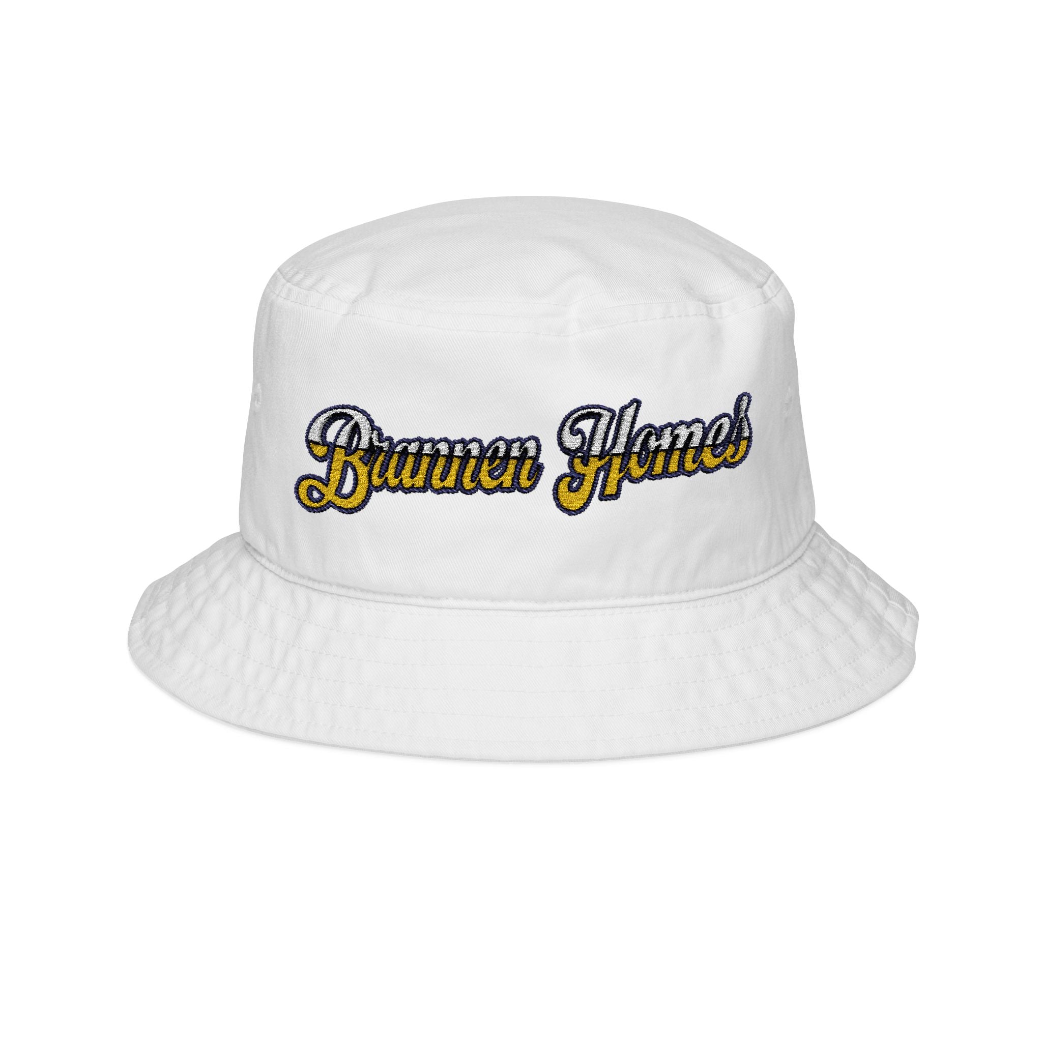 Bucket Hat Brannen Homes Words Logo Embroidery