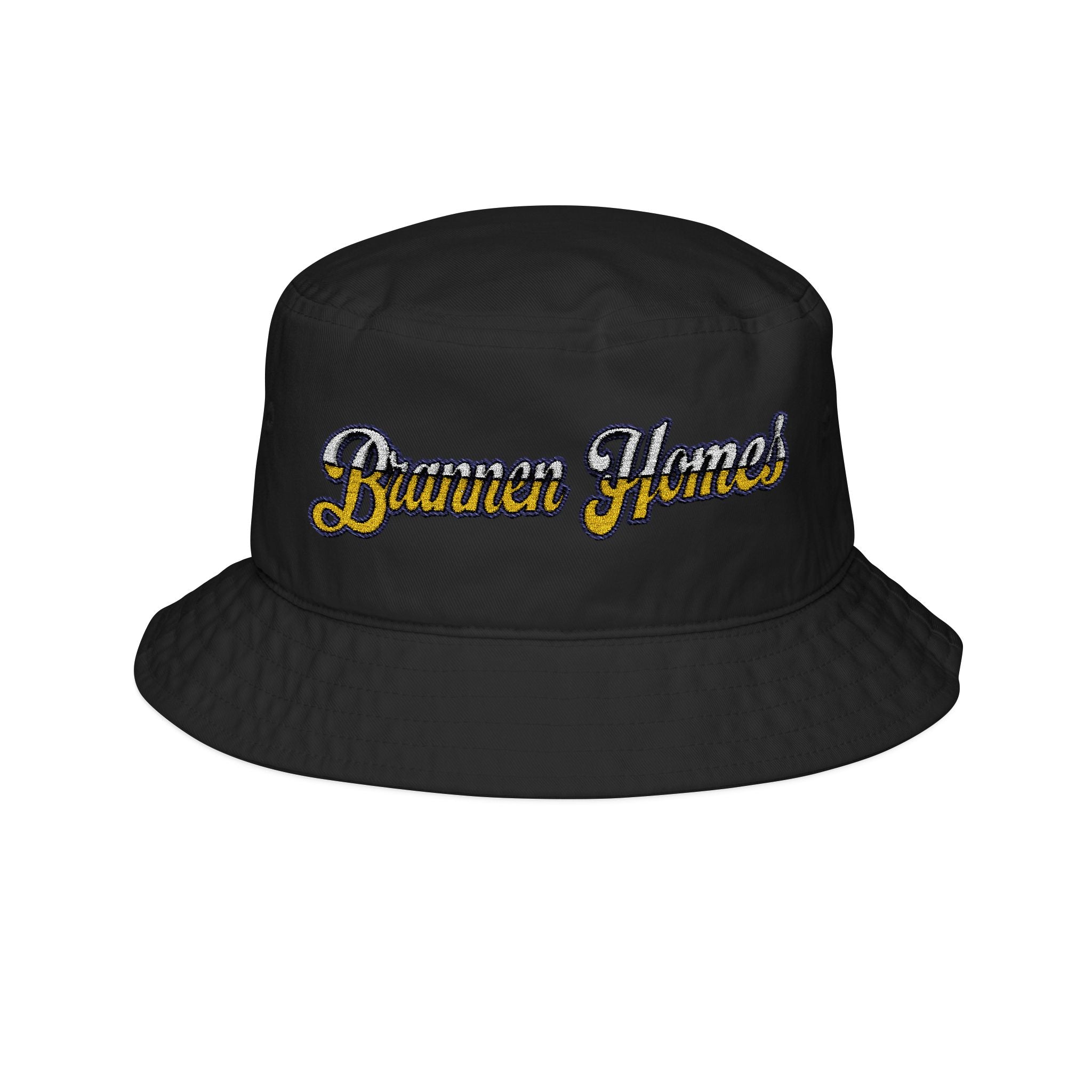 Bucket Hat Brannen Homes Words Logo Embroidery
